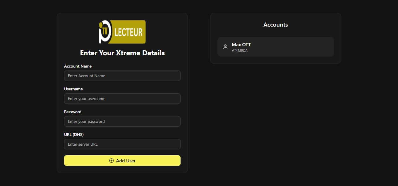 Lecteur iptv en ligne