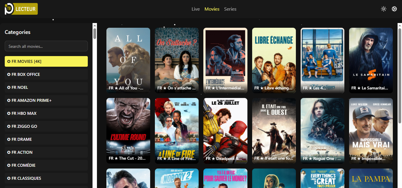 Lecteur iptv en ligne